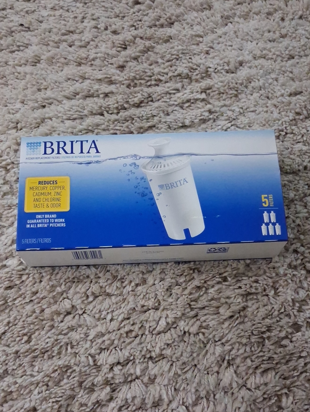 Brita Pitcher Replacement Filters 5 Pack NWT